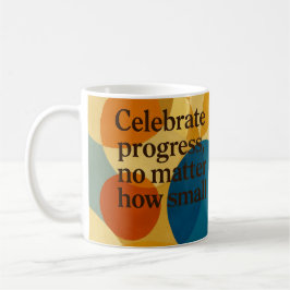 Vier motivatiequote AI-kunst Koffiemok