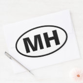 VIER Mott Haven "MH" Ovale Sticker (Envelop)