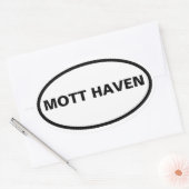 VIER Mott Haven Ovale Sticker (Envelop)