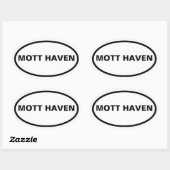 VIER Mott Haven Ovale Sticker (Vel)