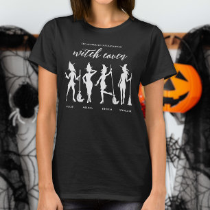 Vier namen Heksen Coven Vriendschap Halloween T-shirt
