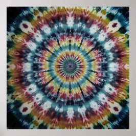 Vier Nationale Tye-Dye Dag met een Strakke Muur Poster