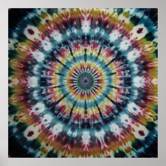 Vier Nationale Tye-Dye Dag met een Strakke Muur Poster