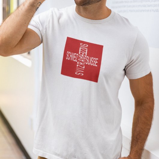 Vier nationale Zwitserse talen T-shirt
