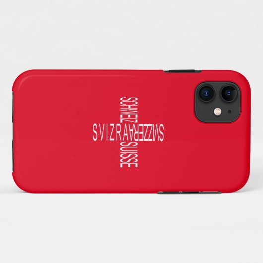 Vier nationale Zwitserse talen - Zwitserland Case-Mate iPhone Case (Achterkant (horizontaal))