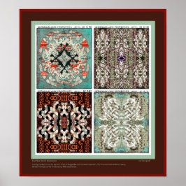 Vier nieuwe Wereld avonturen Poster