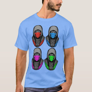 Vier Ninjas Pose v1 T-shirt