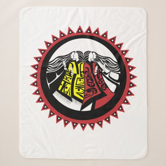 Vier Noble Women Blanket Sherpa Deken (Voorkant)