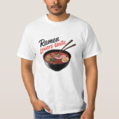 Vier Noodle Love met Ramen Design T-shirt (Voorkant)