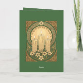 Vier Nowruz met Sham Licht, vreugde, Kaart (Achterkant)