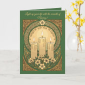 Vier Nowruz met Sham Licht, vreugde, Kaart (Gele Bloem)