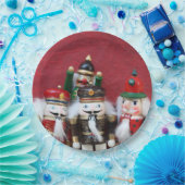 Vier nutcrackers groep papieren bordje (Feest)