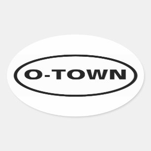 VIER Oakland "O-town" Ovale Sticker