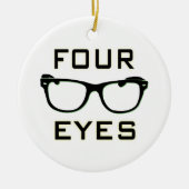 Vier ogen keramisch ornament (Voorkant)
