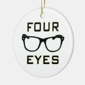 Vier ogen keramisch ornament (Links)