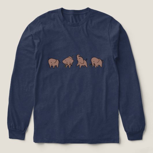 Vier Olifantjes Tri-Blend Shirt (Voorkant)