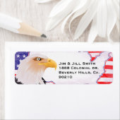 Vier Onafhankelijkheidsarend Etiket (Insitu)