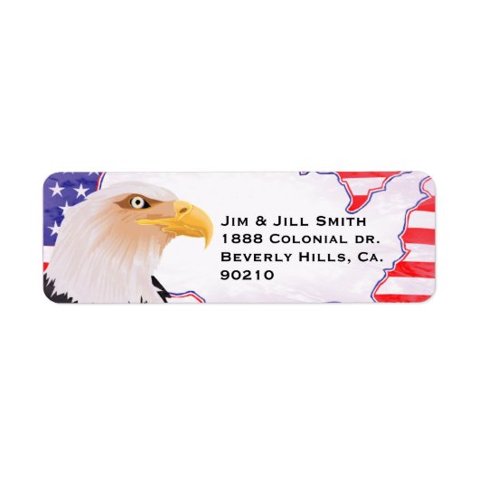 Vier Onafhankelijkheidsarend Etiket (Voorkant)