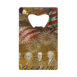 Vier Onafhankelijkheidsdag Creditkaart Flessenopener