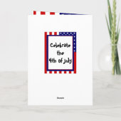 Vier Onafhankelijkheidsdag Kaart (Achterkant)