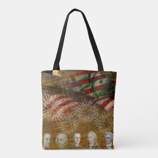 Vier Onafhankelijkheidsdag Tote Bag (Achterkant)