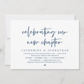 Vier ons nieuwe hoofdstuk, Elopement Brunch Kaart (Voorkant)