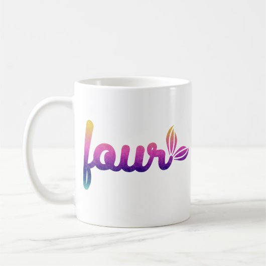 Vier ontwerp koffiemok (Links)
