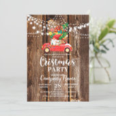 Vier onze jaarlijkse kerstfeest met het bedrijf kaart (Staand voorkant)