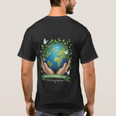 Vier onze planeet - Happy Earth Day T-shirt (Achterkant)