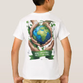 Vier onze planeet - Happy Earth Day T-shirt (Achterkant)
