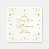 Vier ooit een prinses gouden prinses 4e verjaardag