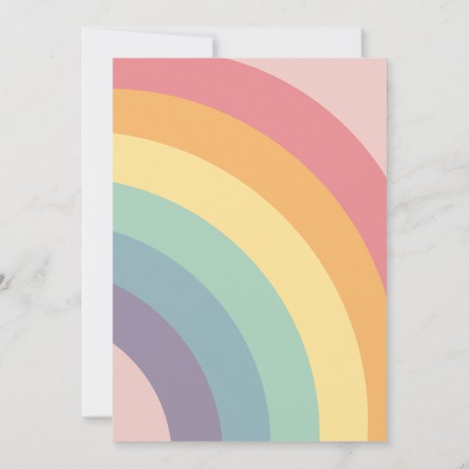 Vier ooit Groovy 70s Rainbow Daisy 4e verjaardag Kaart (Achterkant)