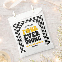 Vier Ooit Jong Retro Vierde 4e Verjaardagsfeestje