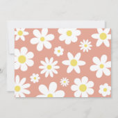 Vier ooit jonge Boho Daisy 4e verjaardag foto Kaart (Achterkant)