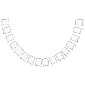 Vier ooit lief thema meisje 4e verjaardag banner (Alle)