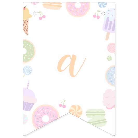 Vier ooit lief thema meisje 4e verjaardag banner (Tweede vlag)