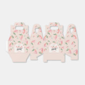 Vier ooit lieve aardbeien kinderen verjaardag bedankdoosjes (Uitgevouwen)