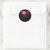 Vier ooit lieve donut 4e verjaardag partij dochter ronde sticker (Tas)