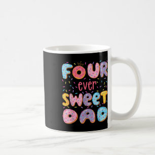 Vier ooit lieve vader 4e verjaardag meisje donut l koffiemok