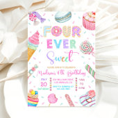 Vier ooit lieve verjaardagsuitnodiging, Snoep zoet Kaart