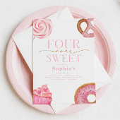 Vier ooit lieve verjaardagsuitnodigingen kaart