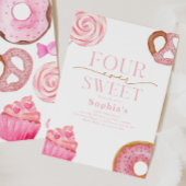 Vier ooit lieve verjaardagsuitnodigingen kaart