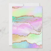 Vier ooit magisch | Eenhoorn 4e verjaardagsfeest Kaart (Achterkant)