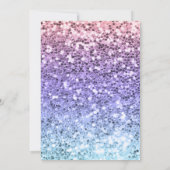 Vier ooit magisch | Eenhoorn Glitter 4e verjaardag Kaart (Achterkant)