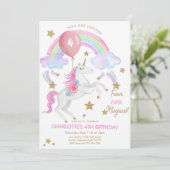 Vier ooit magische, 4e verjaardag kaart (Staand voorkant)