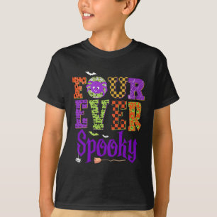 Vier Ooit Spooky Ghost Halloween 4e Verjaardag Dee T-shirt