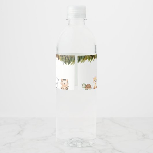 Vier ooit wilde 4e verjaardag waterfles etiket (Achterkant)