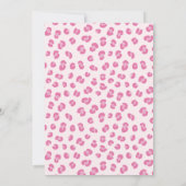 Vier ooit wilde meisje 4e verjaardagsfeestje Uitno Kaart (Achterkant)