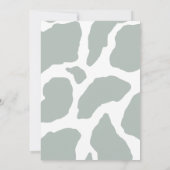 Vier ooit wilde safari 4e verjaardagsfeestje kaart (Achterkant)