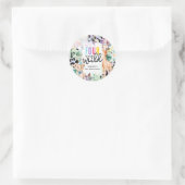 VIER ooit Wilde Safari Dieren Koele 4e Verjaardag Ronde Sticker (Tas)